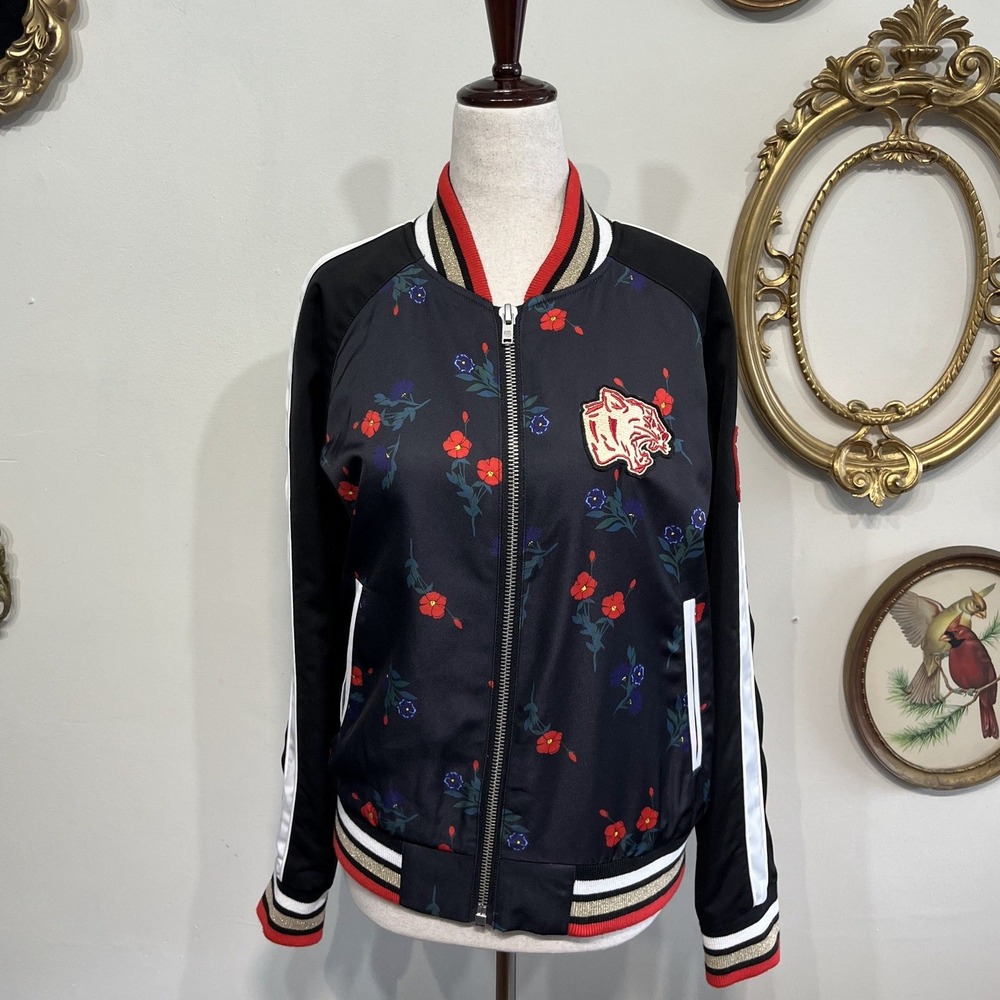 Vintage Superdry Limited Edition Floral Tiger Bomber Jacket